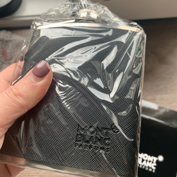 MONT BLANC black and silver flask - Picture 2 of 6